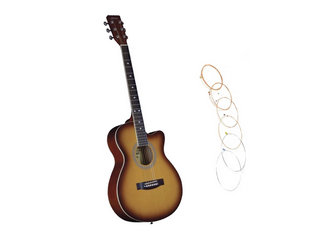 Chitara clasica din lemn 95 cm, set de corzi inclus