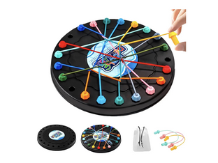 Joc Logic Puzzle cu Noduri Aurov®, Descurca Franghiile, Relaxant si Educativ, Interactiune Parinte-Copil, Nivele multiple de Dificultate, Antreneaza Motricitatea Fina, 3+
