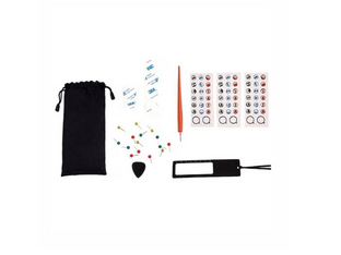 Kit 27 accesorii harta razuibila a lumii, PROCART, stickere, ace fixare, husa depozitare